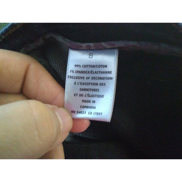 Old Navy Distressed Denim Mini Skirt Womens Size 8 Y2K Medium Wash - Picture 4 of 7